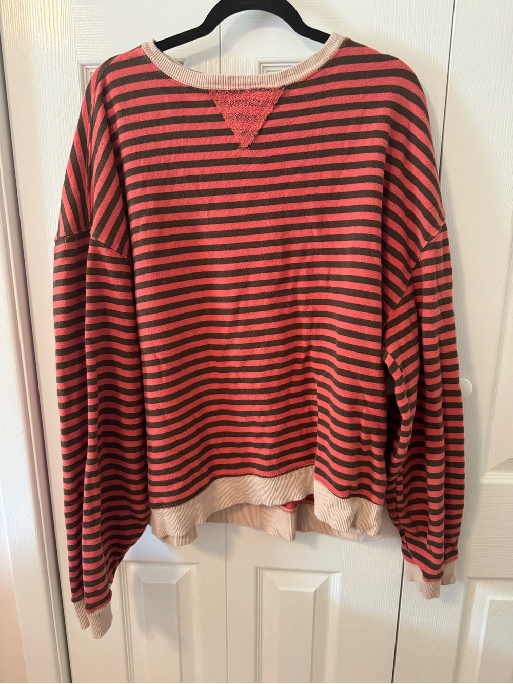 We The Free by Free People Striped Oversized Sweatshirt – Size Large